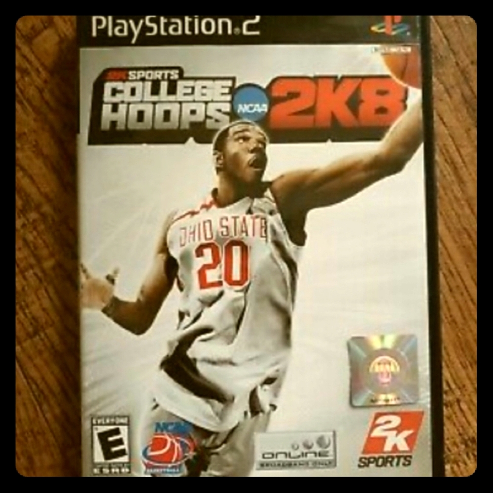 Play station 2. College hoops  2k8 video game